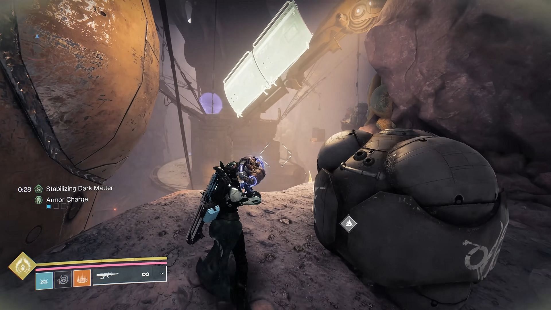 Interact with the two highlighted pieces (Image via Bungie | YouTube/Esoterickk)